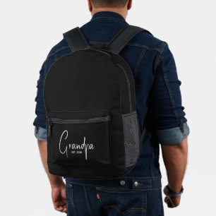 Oma gründete neues Opa-Geschenk  Bedruckter Rucksack