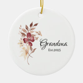 Oma - Gründungsjahr – Neuer Oma-Meilenstein Keramik Ornament