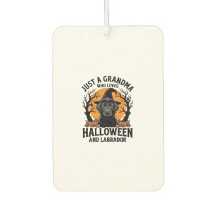 Oma Halloween Labrador Lustig Vintage_1 Autolufterfrischer