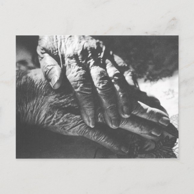 Oma Hands Postkarte (Vorderseite)