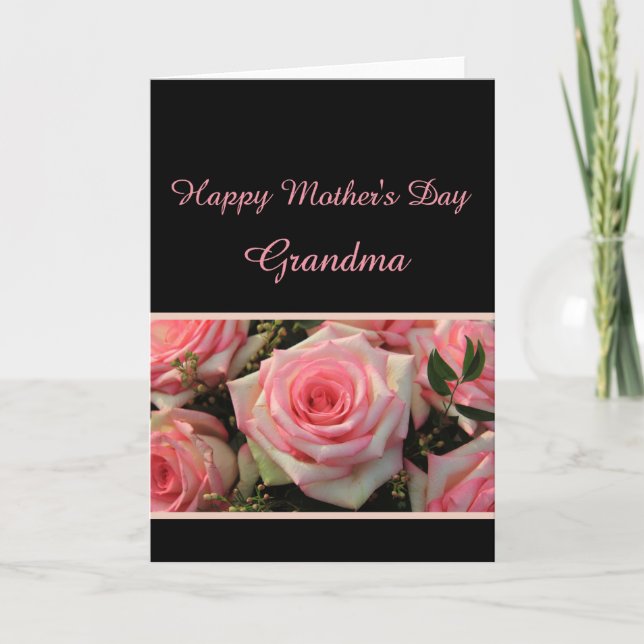 Oma Happy Mother Day Rose Card Karte (Vorderseite)