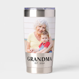 Oma hat Bold Black 2 Foto gegründet Thermobecher