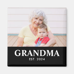 Oma hat den Tag der Großeltern mit einem Foto etab Magnet