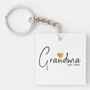 Oma hat ein neues Oma-Geschenk gegründet Schlüsselanhänger