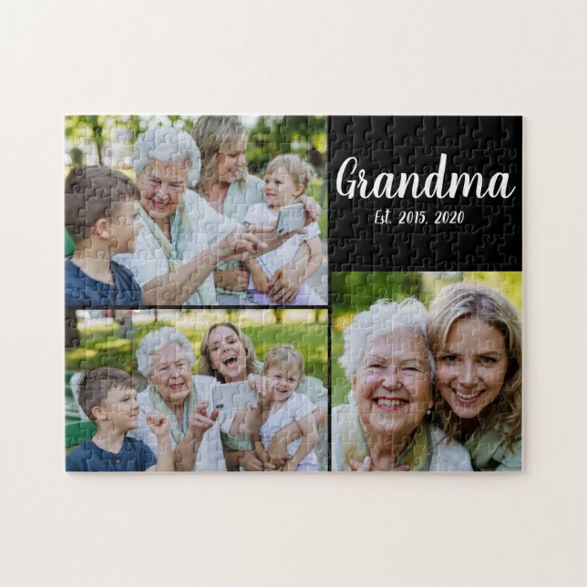 Oma hat modernes Skript Schwarz 3 Foto eingerichte (Horizontal)