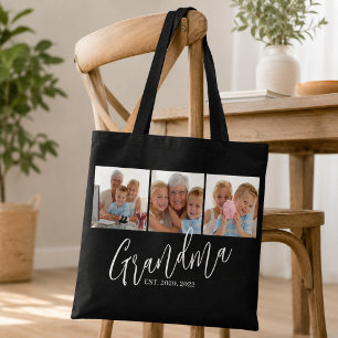 Oma hat modernes Skript Schwarz 3 Foto eingerichte Tasche