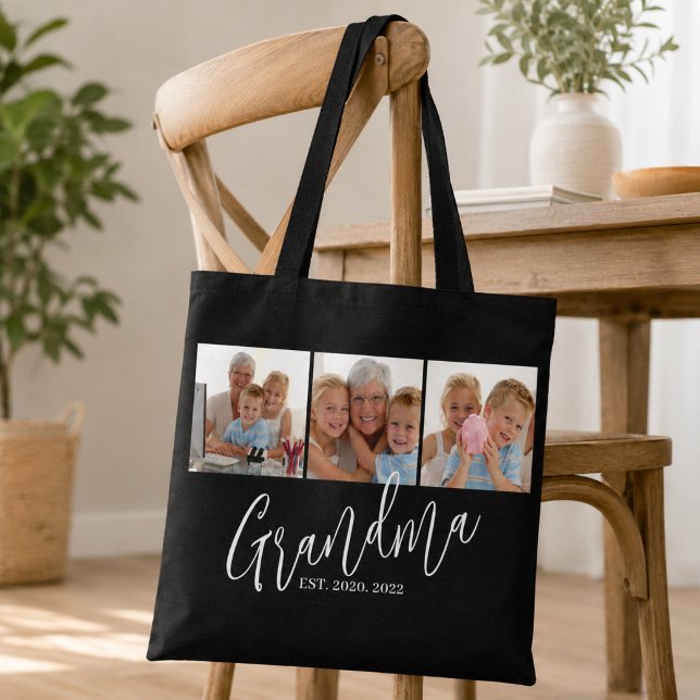 Oma hat modernes Skript Schwarz 3 Foto eingerichte Tasche (Von Creator hochgeladen)