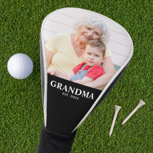 Oma hat modernes Skriptfoto eingerichtet Golf Headcover