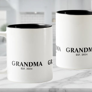 Oma hat neue Oma-Geschenke etabliert Zweifarbige Tasse