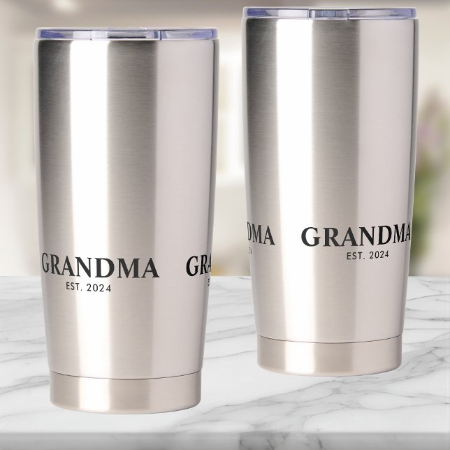 Oma hat neue Oma geschenkt Thermobecher (Von Creator hochgeladen)