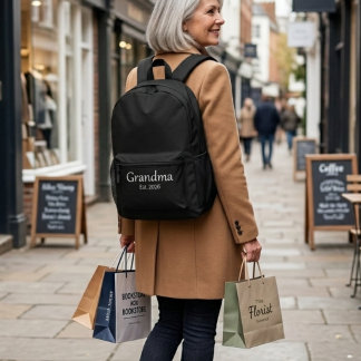 Oma hat neues Oma-Geschenk gegründet Bedruckter Rucksack