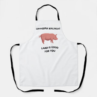 Oma hatte recht - Lard ist gut für Sie Schürze