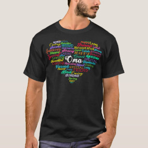 Oma Heart German Oma Christmas Geburtstagsmutter T-Shirt