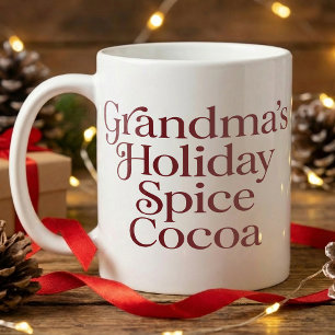 Oma Heiße Schokolade Sprüche, Einfache Feiertags-K Kaffeetasse