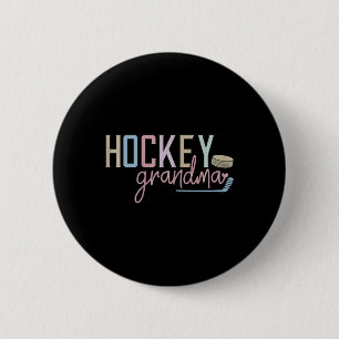 Oma Hockey Design Süße Eishockeyfans  Button