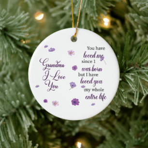 Oma I Liebe Sie Keramik Ornament