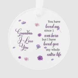 Oma I Liebe Sie Ornament