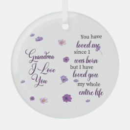 Oma I Liebe Sie Ornament Aus Glas