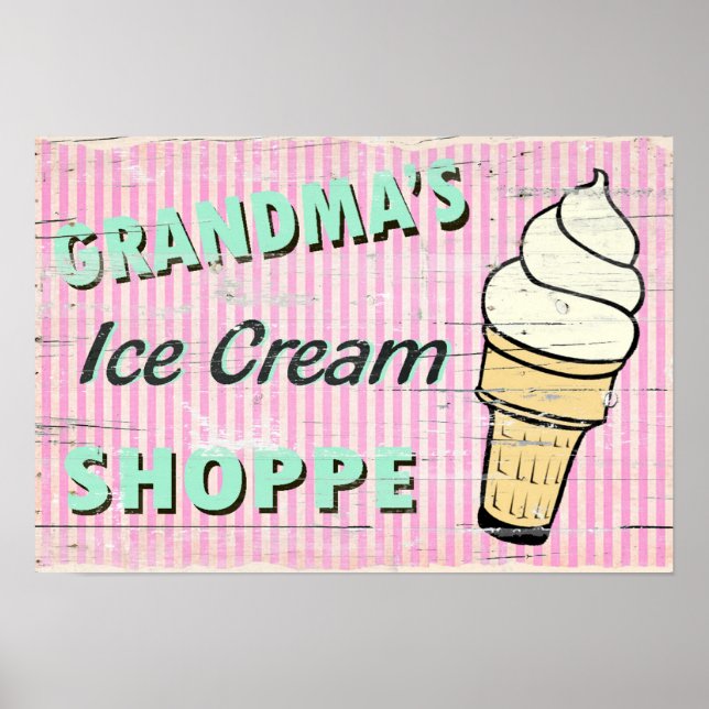 Oma-Icecream Poster (Vorne)