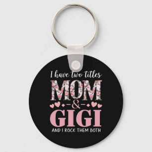 Oma ich habe zwei Titel Mama und Gigi 1 Schlüsselanhänger