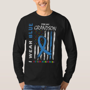 Oma ich trage Blau für meinen Enkel Autismus Aware T-Shirt