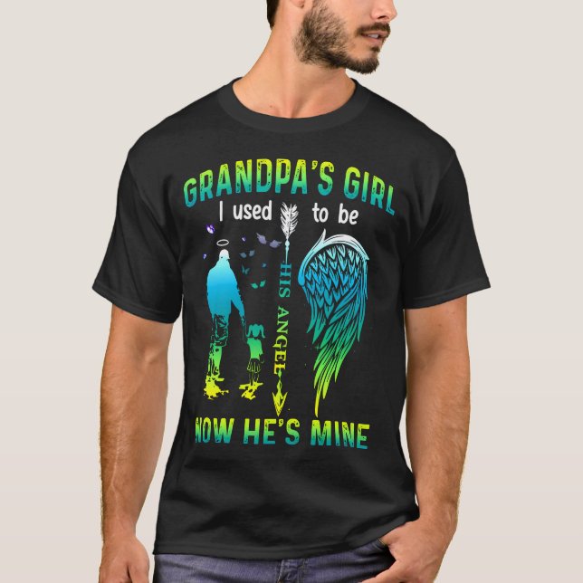 Oma, ich war früher sein Engel, jetzt ist er mein T-Shirt (Vorderseite)