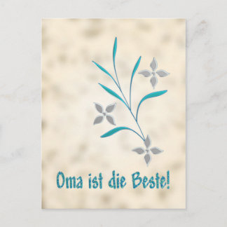 Oma ist der Beste Postkarte