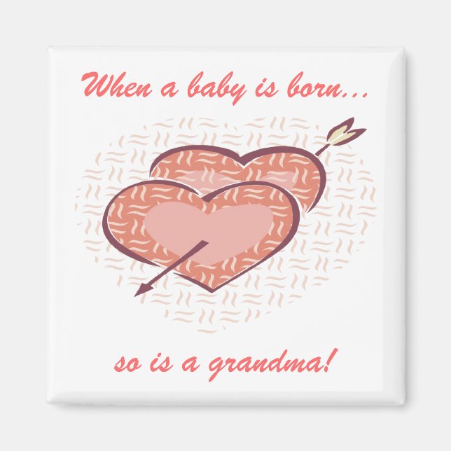 Oma ist Geboren Magnet (Vorne)