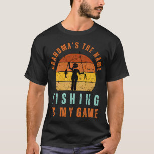 Oma ist mein Name Fischen ist mein Spiel  T-Shirt