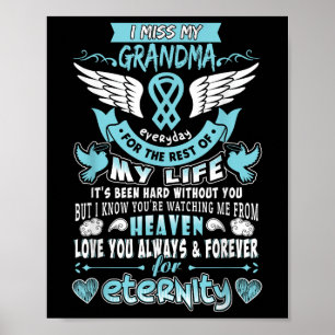 Oma ist mein Tag der Vermissten Erinnerung an den  Poster
