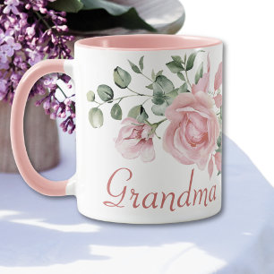 Oma Jahr Gegründet Benutzerdefinierte Rosa Rosen Tasse