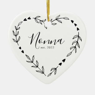 Oma Jahr Gegründet. Weihnachtskeramik-Ornament Keramik Ornament