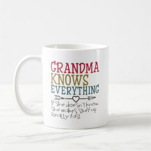 Oma kennt alles von Großkindern Kaffeetasse