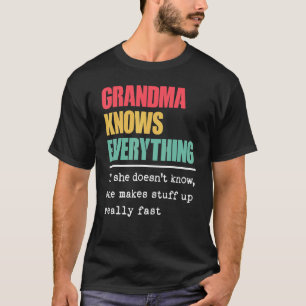 Oma kennt alles, was stolz auf das Bestste Grand i T-Shirt