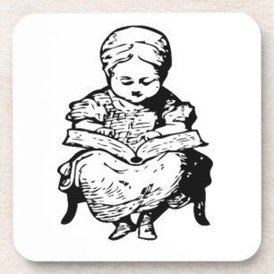 Oma las dir eine Cartoon-Illustration Untersetzer