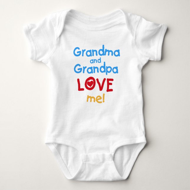 Oma Liebe Oma Baby Strampler (Vorderseite)