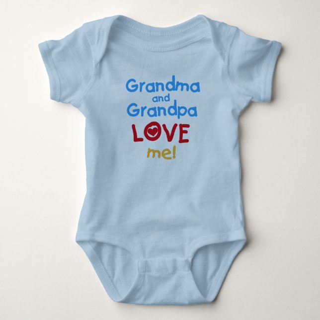 Oma Liebe Oma Baby Strampler (Vorderseite)