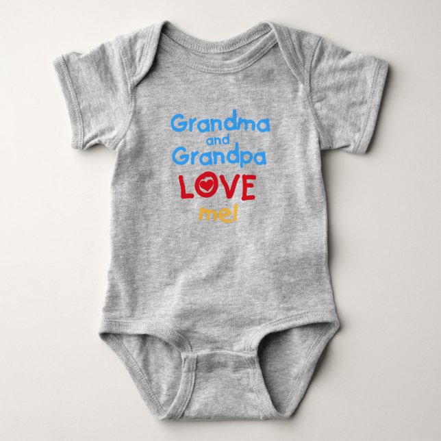 Oma Liebe Oma Baby Strampler (Vorderseite)