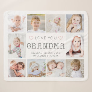 Oma Liebe Sie hören 10 Foto Personalisiert Sherpadecke