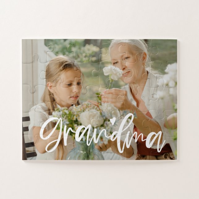Oma Liebe Skript Personalisiertes Geschenk (Horizontal)