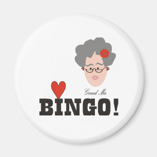 Oma Lieben Bingo Magnet