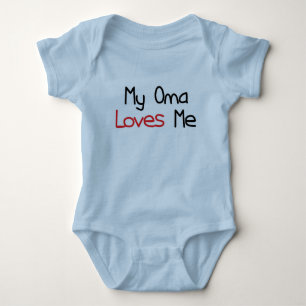 Oma Lieben ich Baby Strampler