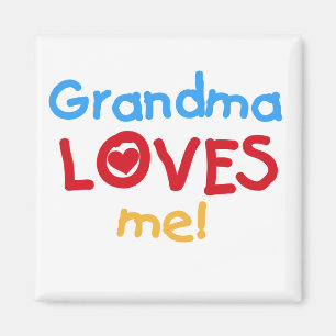Oma Lieben T - Shirt und Geschenke Magnet