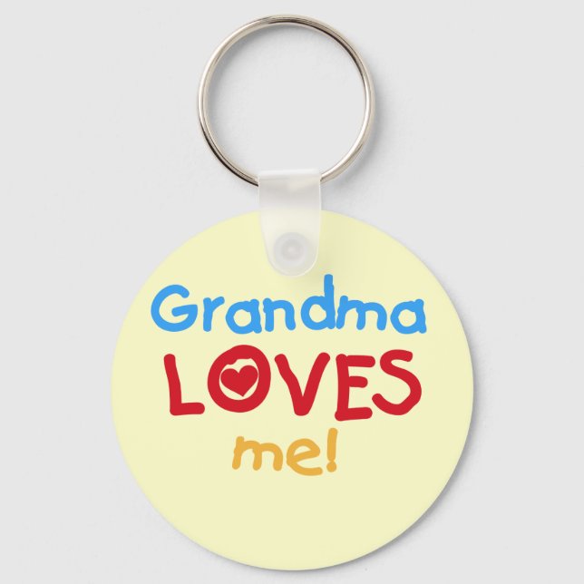 Oma Lieben T - Shirt und Geschenke Schlüsselanhänger (Vorderseite)