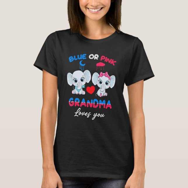 Oma-Lieben von Jungen oder Mädchen, Elefanten T-Shirt (Vorderseite)