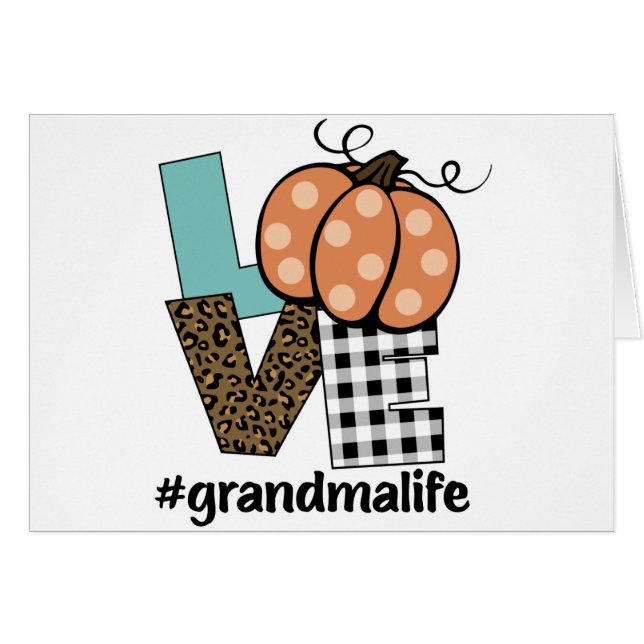 Oma Life Pumpkin-Liebe (Vorderseite (Horizontal))