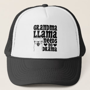 Oma Llama braucht kein Drama Niedlich Granny Humor Truckerkappe