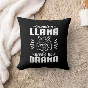 Oma Llama braucht kein Drama Niedlich Llama Geburt Kissen