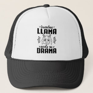 Oma Llama braucht kein Drama Niedlich Llama Geburt Truckerkappe