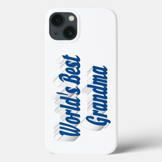 Oma Meer Blau Typography Case-Mate iPhone Hülle (Rückseite)